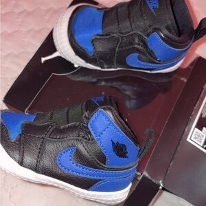 Nike Kids Black and Blue Shoes